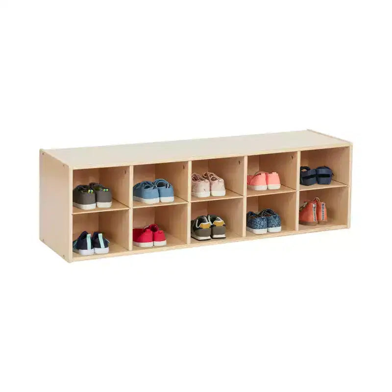 10 Cubby Tray Storage Cabinet, 2x5