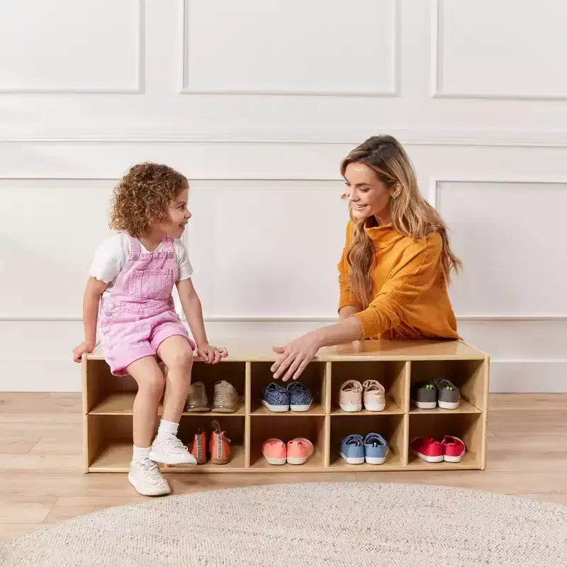 10 Cubby Tray Storage Cabinet, 2x5