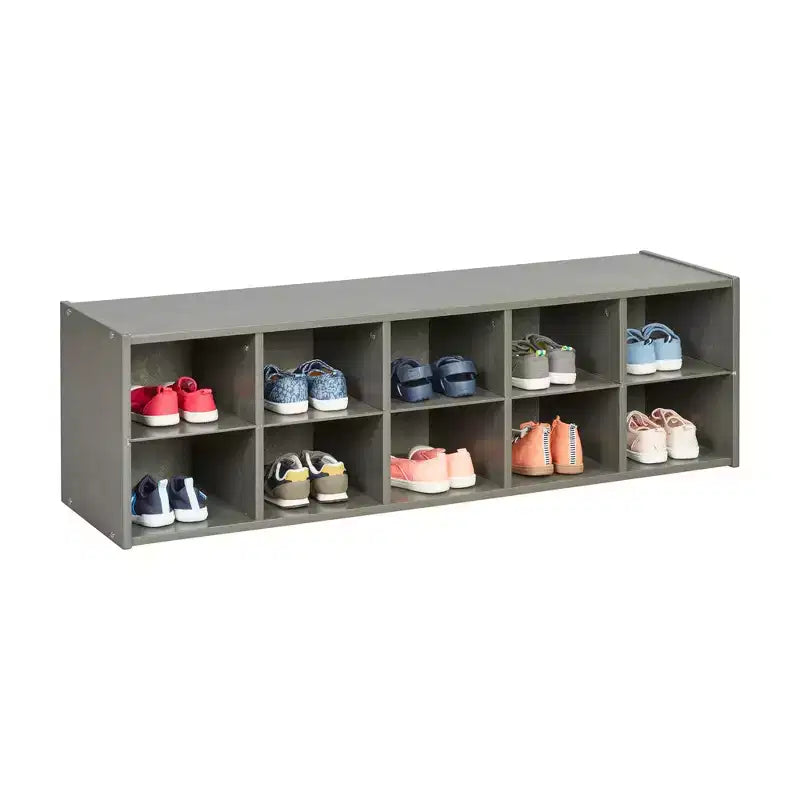 10 Cubby Tray Storage Cabinet, 2x5