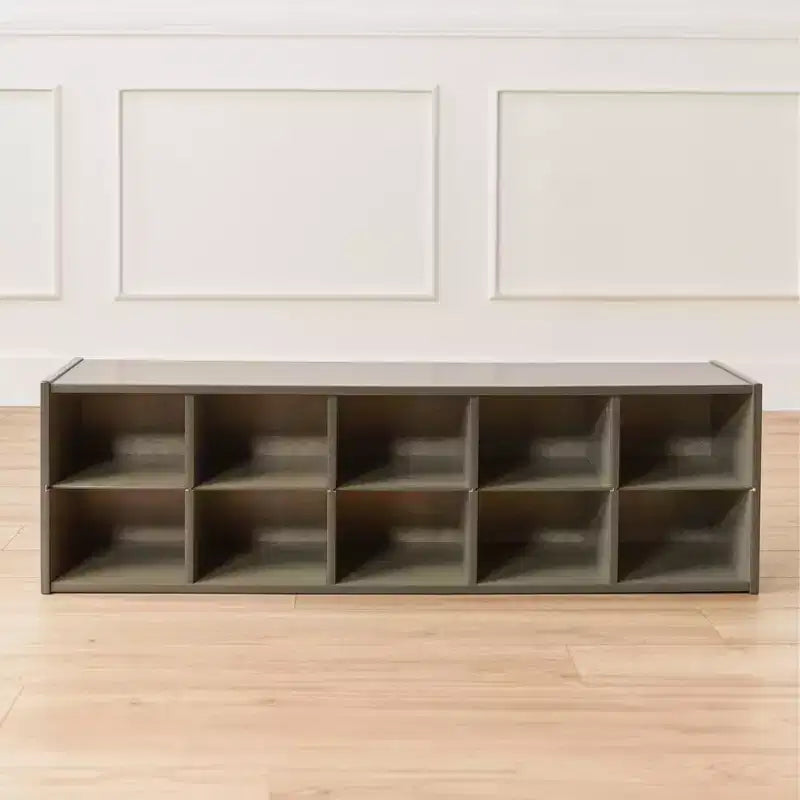 10 Cubby Tray Storage Cabinet, 2x5