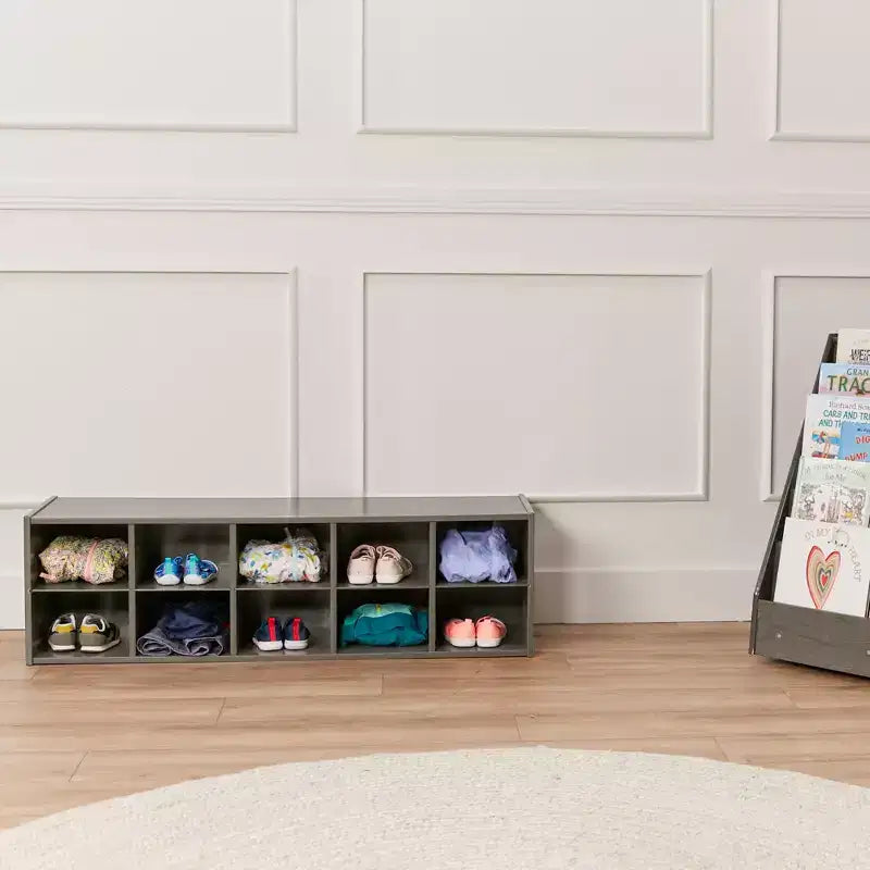 10 Cubby Tray Storage Cabinet, 2x5