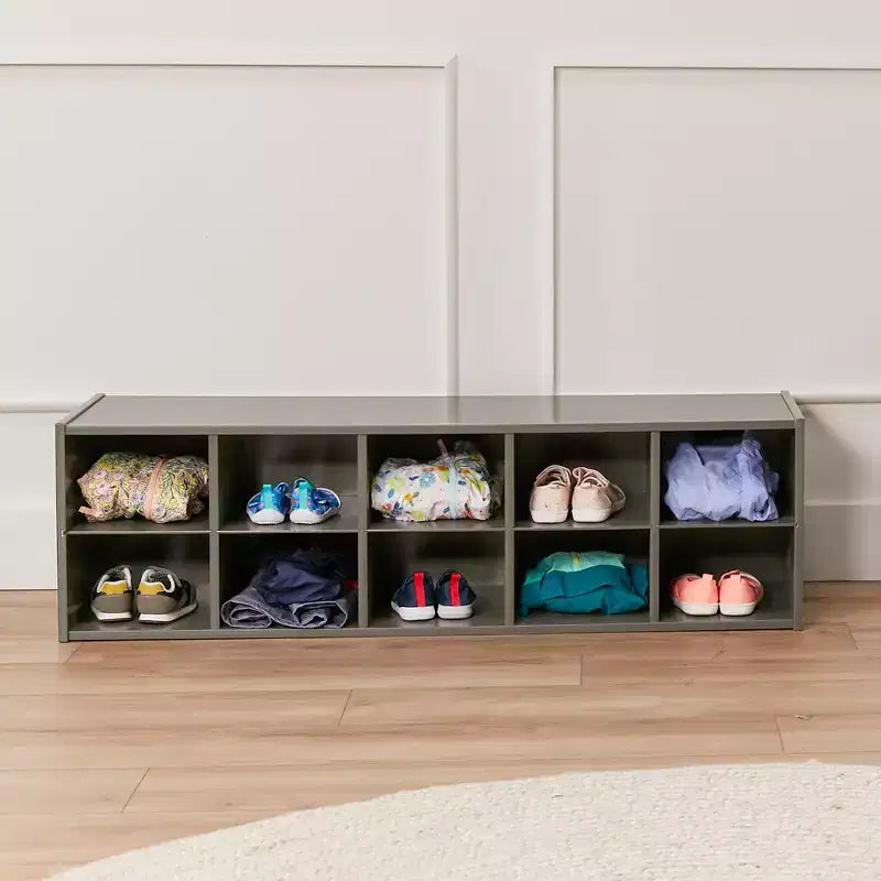 10 Cubby Tray Storage Cabinet, 2x5