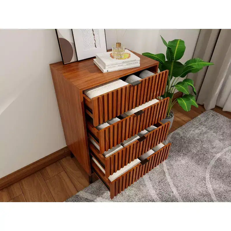 6-Drawer Dresser with Golden Handles and Steel Legs, Spacious Large Drawers, Stylish Storage Chest for Home Organization