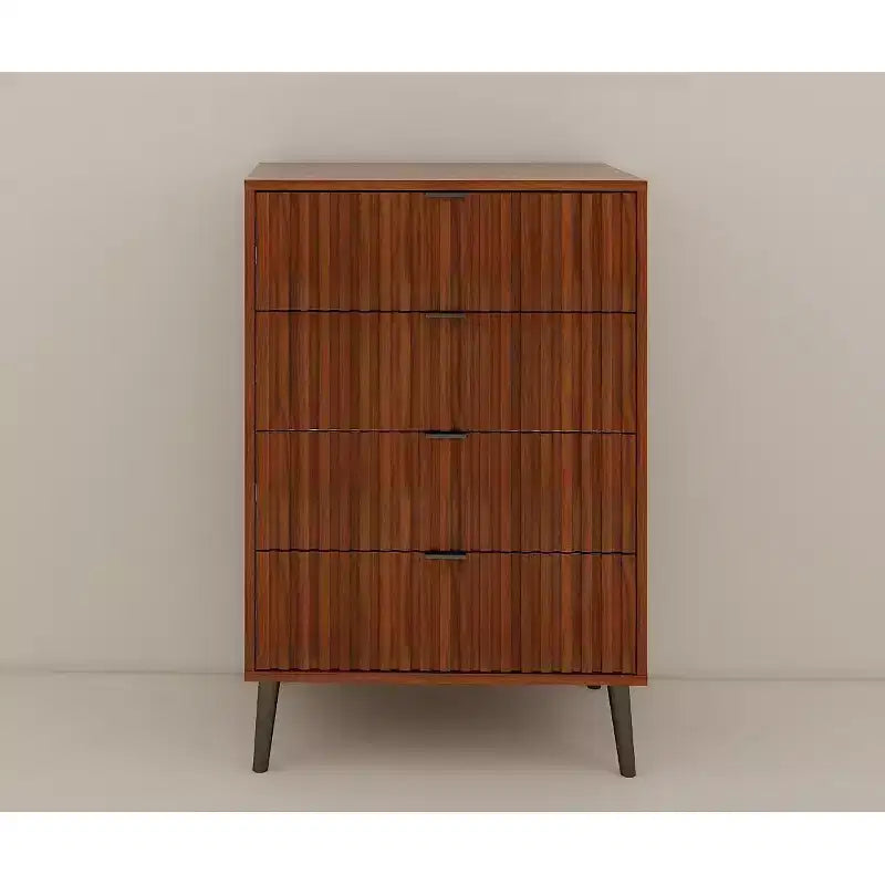 6-Drawer Dresser with Golden Handles and Steel Legs, Spacious Large Drawers, Stylish Storage Chest for Home Organization