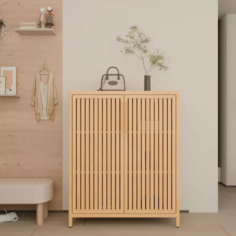Modern 38.1 Bamboo Storage Cabinet with 2 Doors