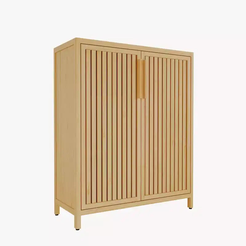 Modern 38.1 Bamboo Storage Cabinet with 2 Doors