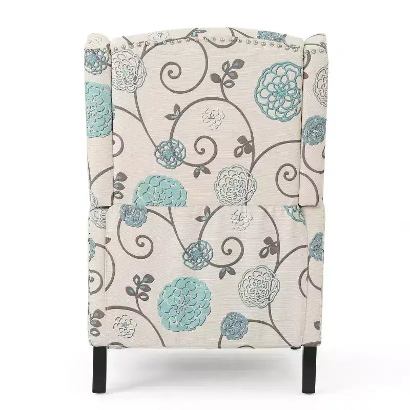 Contemporary Fabric Pushback Recliner