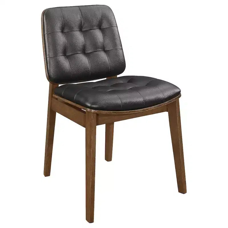 Upholstered Dining Side Chair Walnut