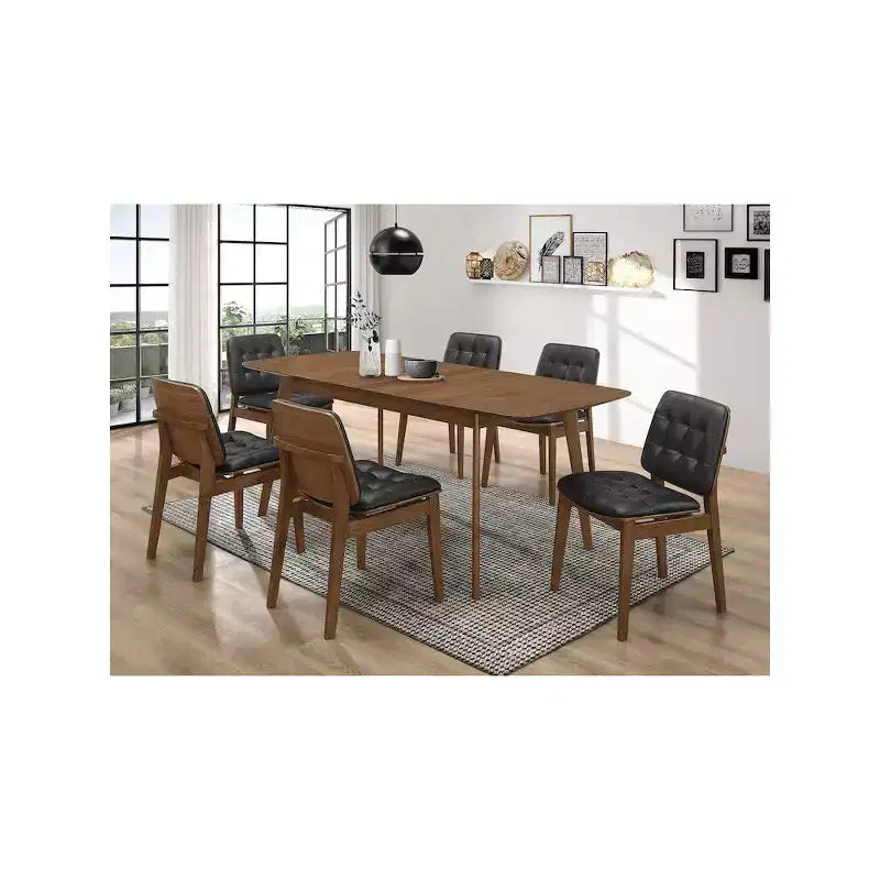 Upholstered Dining Side Chair Walnut