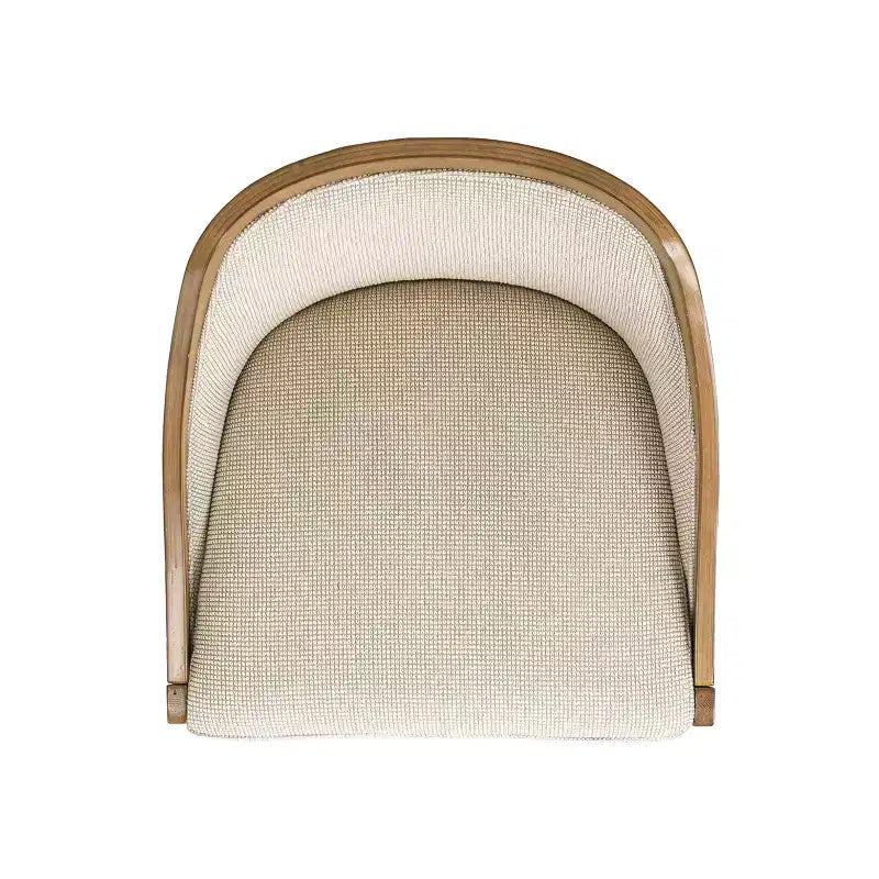 Jennifer Taylor Home Charleston 27 Cane Performance Fabric Upholstered Oak Counter Stool, Taupe Beige Textured Weave