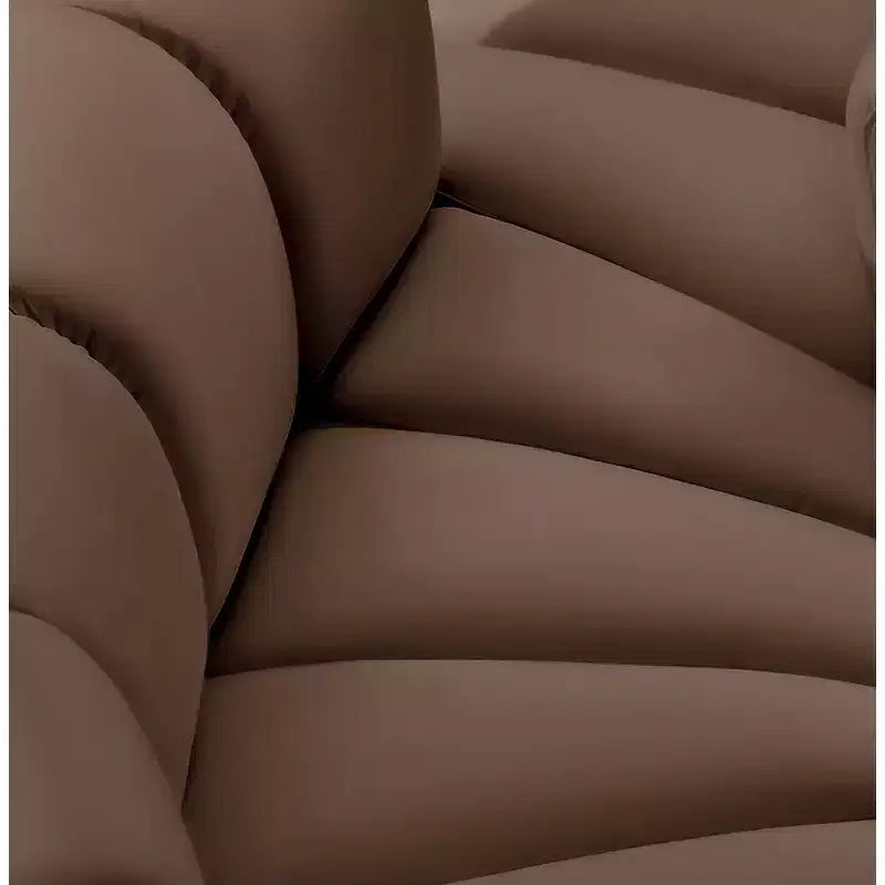 Arc Brown Vegan Leather Sofa
