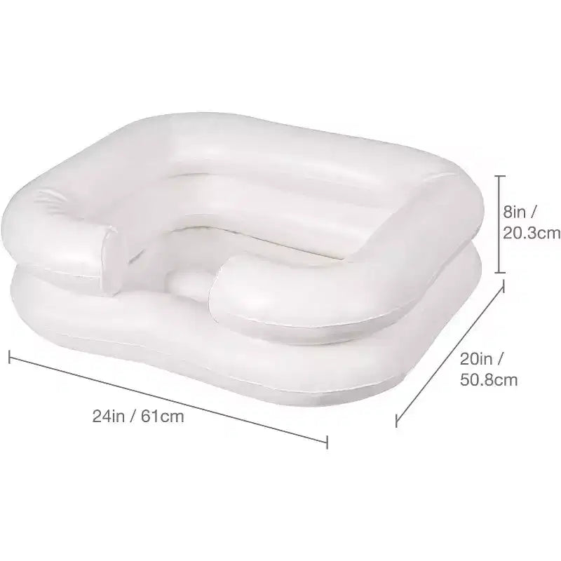 Inflatable Hair Washing Basin for Bedridden, Disabled, Injured, Elderly & Kids | Portable Shampoo Bowl for Home