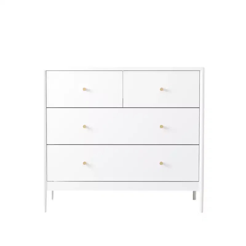 Kid 4 Drawer Dresser Sideboard Side Cabinet Storage Organizer, White