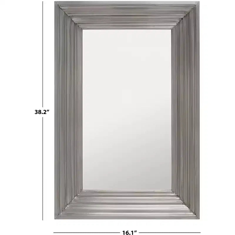 Large Rectangle Wall Mirror - 36 x 54 - Silver