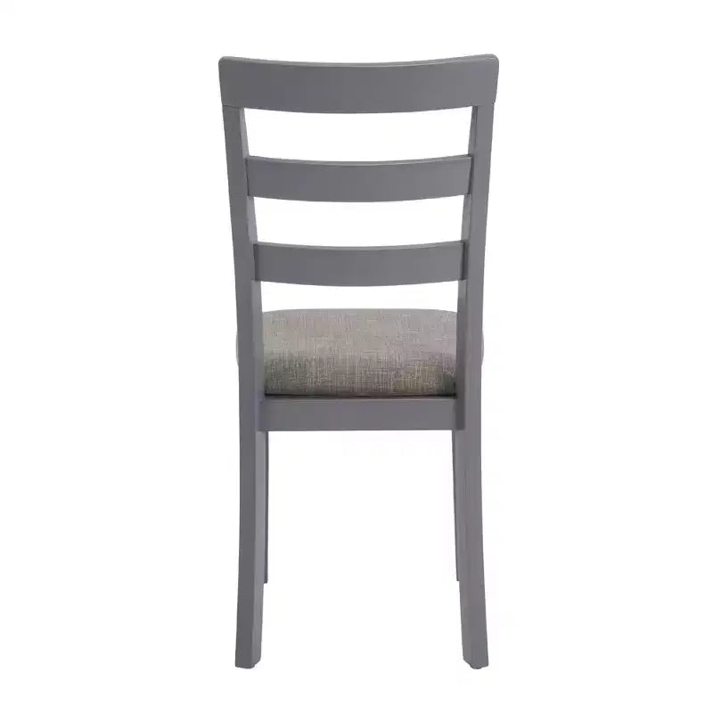 Farmhouse Dining Chair — Solid Wood Legs, High Ladder Back, Anti-Slip Feet