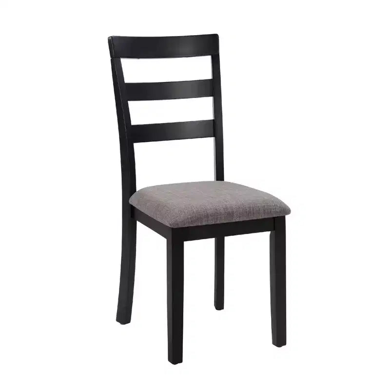 Farmhouse Dining Chair — Solid Wood Legs, High Ladder Back, Anti-Slip Feet