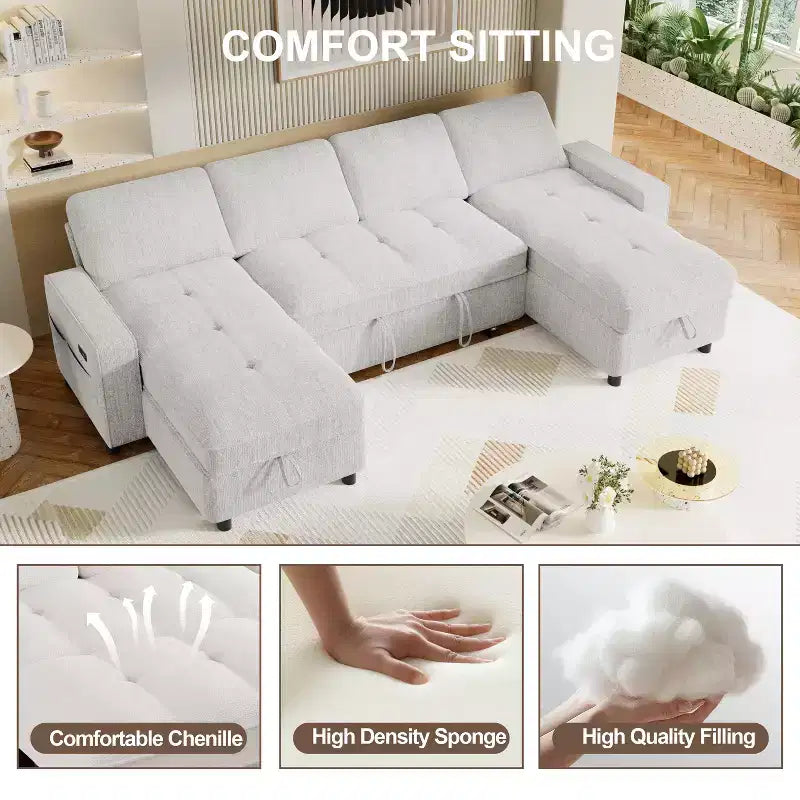 Dyonery convertible broaching machine has a backrest with 5 adjustable Settings, comes with usb charging, and has side pockets