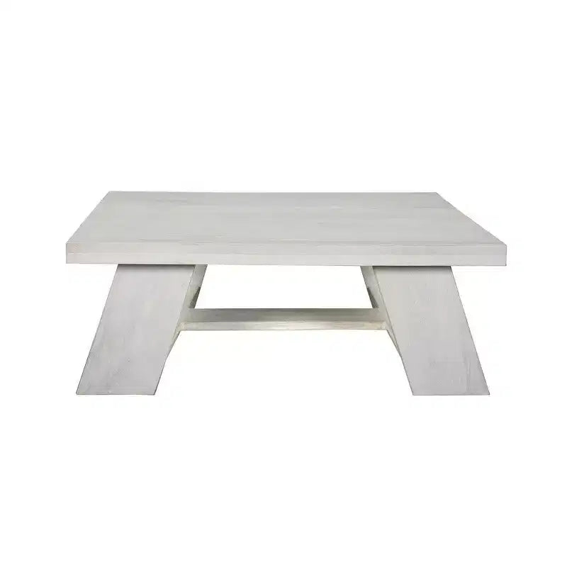40" Square Coffee Table | Mango Wood | Bold Angled Legs