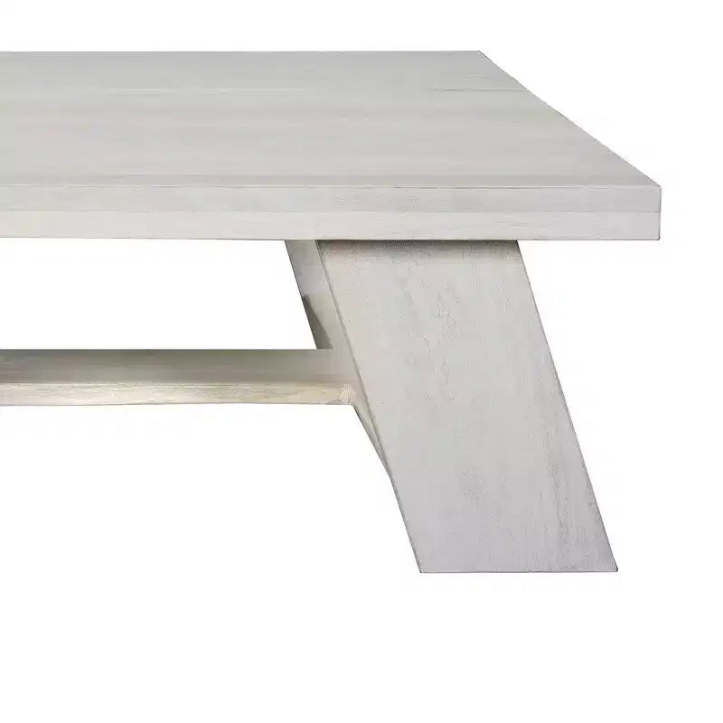 40" Square Coffee Table | Mango Wood | Bold Angled Legs