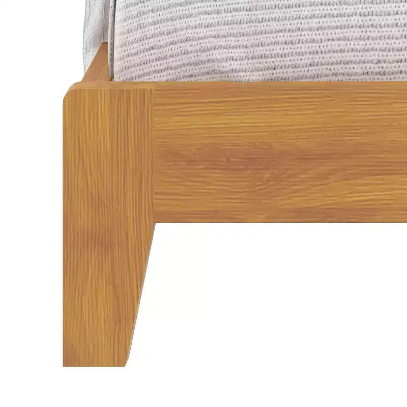 Queen Bed with Headboard Amber Walnut