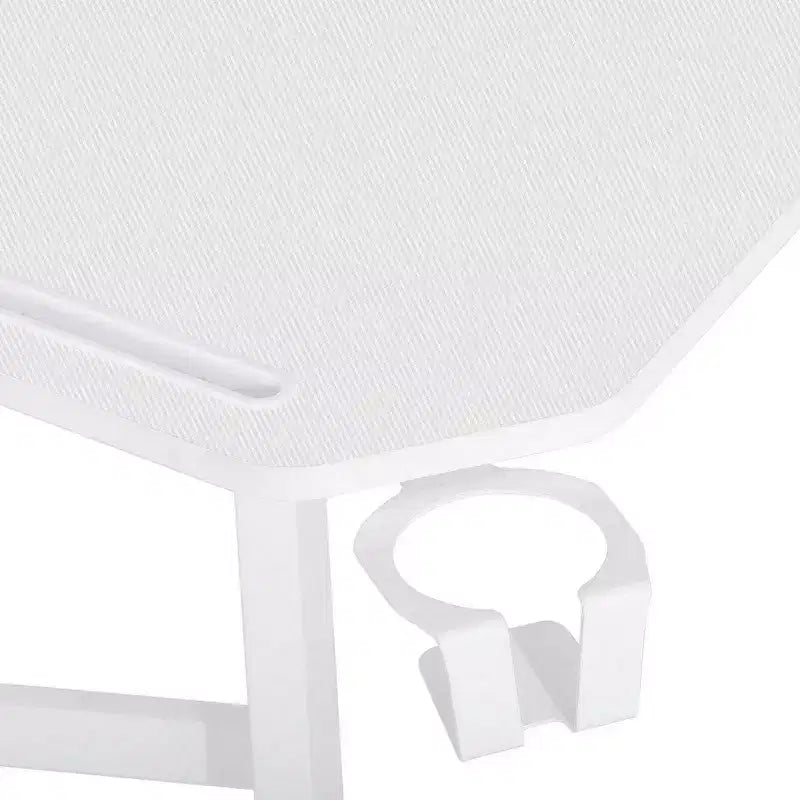 Bureau de jeu de 179 cm avec deux étagères pour moniteur, porte-gobelet et support d'accessoires