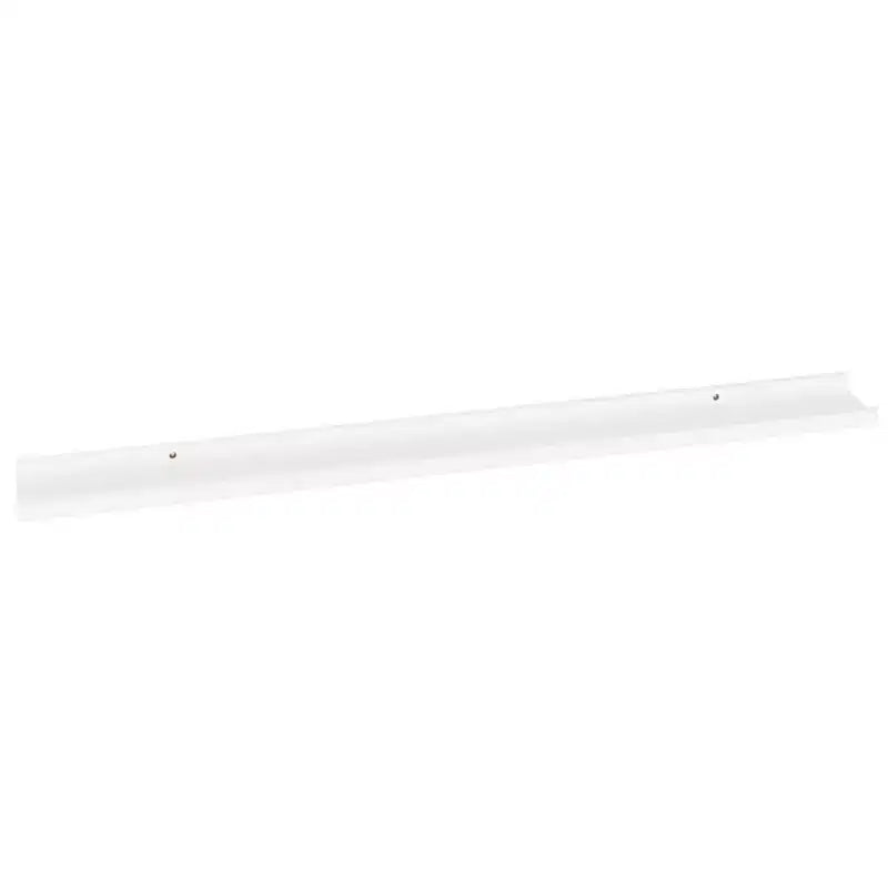 Lot de 4 étagères murales flottantes blanches – 100 cm, rectangulaires en MDF, finition mate