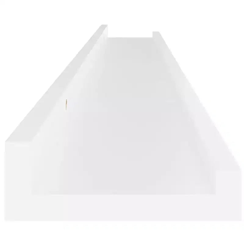 Lot de 4 étagères murales flottantes blanches – 100 cm, rectangulaires en MDF, finition mate