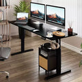 Celebalcony 63''Adjustable Height Standing Desk, Computer Desks with Memory Preset, Splice Tabletop