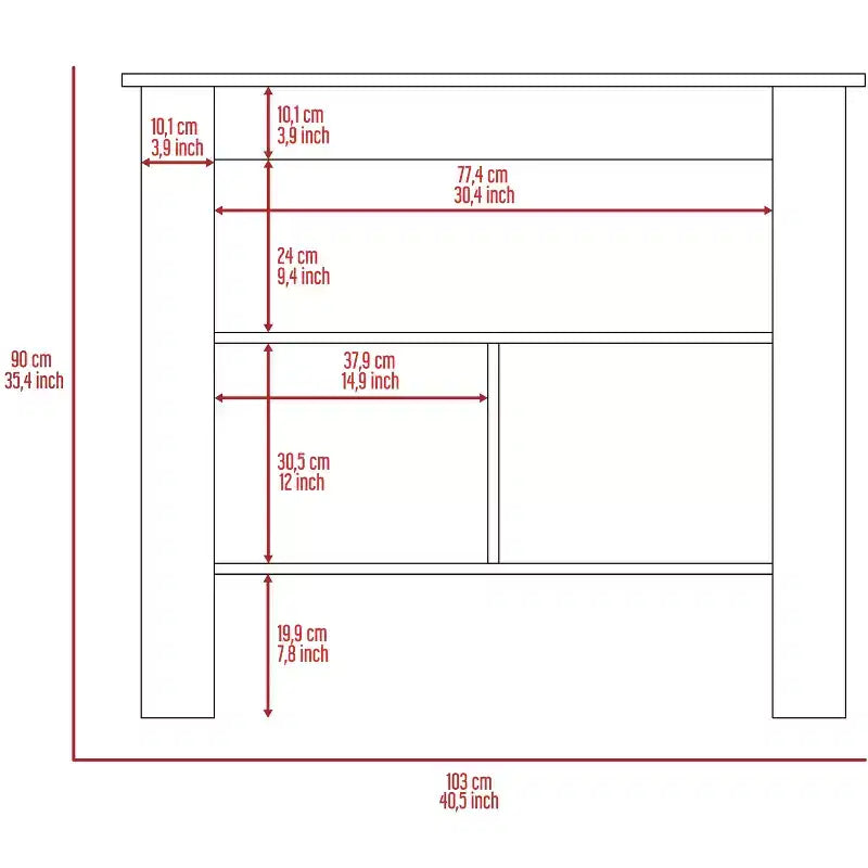 Îlot de cuisine minimaliste avec 3 grandes étagères de rangement et organisateur de plan de travail