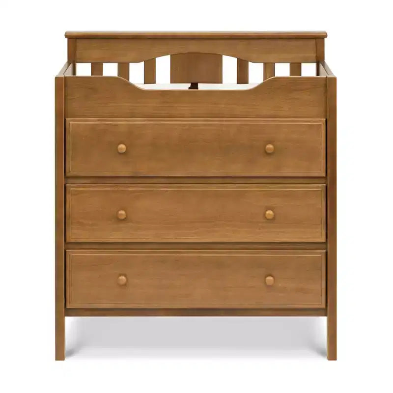 Commode à langer 3 tiroirs avec matelas à langer – Pin massif, GREENGUARD Gold