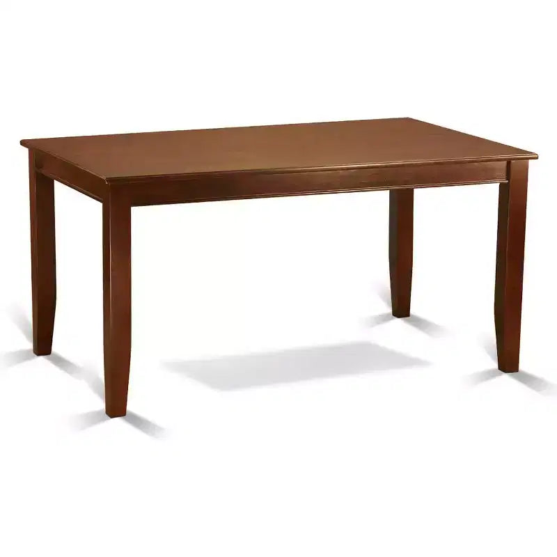Ensemble de salle à manger en bois d'acajou, rectangulaire, 4 places, 5 pièces
