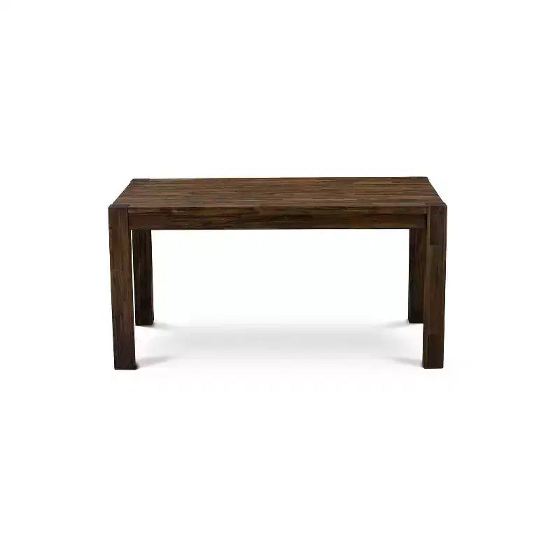 Ensemble de salle à manger rectangulaire Jacobean Brown, 6 places, style Parson