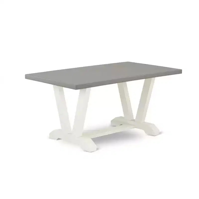 Ensemble de salle à manger rectangulaire en chêne naturel, bois et similicuir, 4 places, 5 pièces