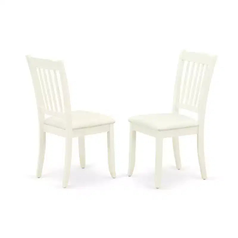 Ensemble de salle à manger rectangulaire blanc 3 pièces pour 2