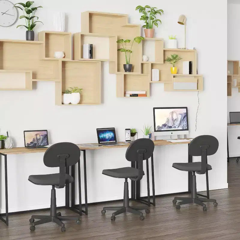 Rustic Natural Folding Computer Desk