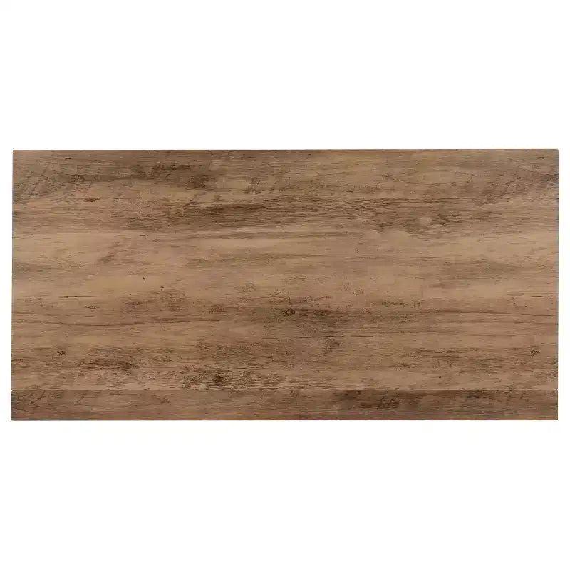 Rustic Natural Folding Computer Desk