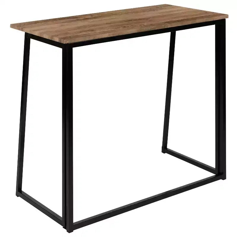 Rustic Natural Folding Computer Desk