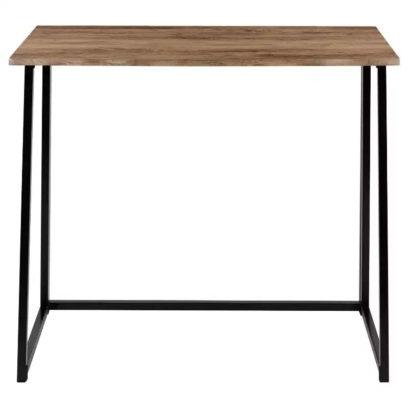 Rustic Natural Folding Computer Desk