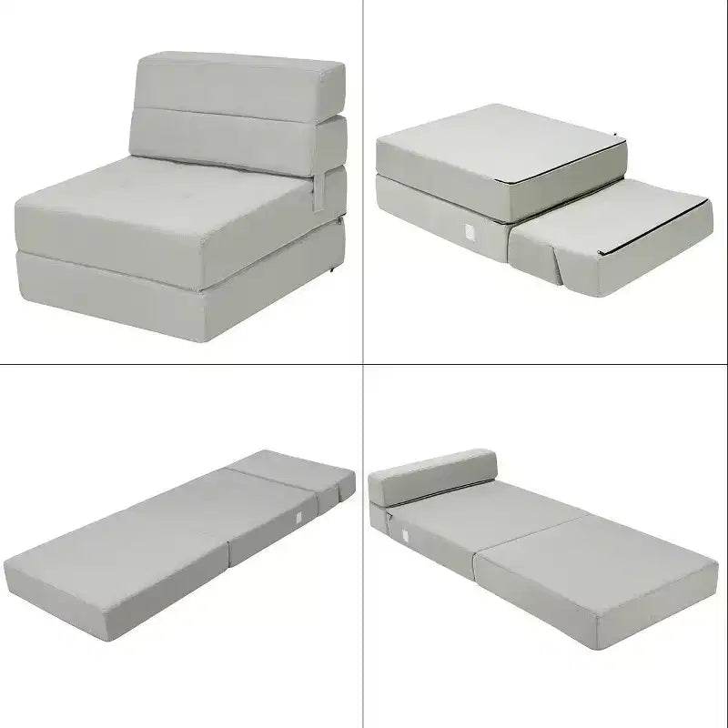 Fauteuil Convertible Pliable en Trois – Canapé-lit, Chaise Longue et Matelas de Sol en Un Seul Meuble