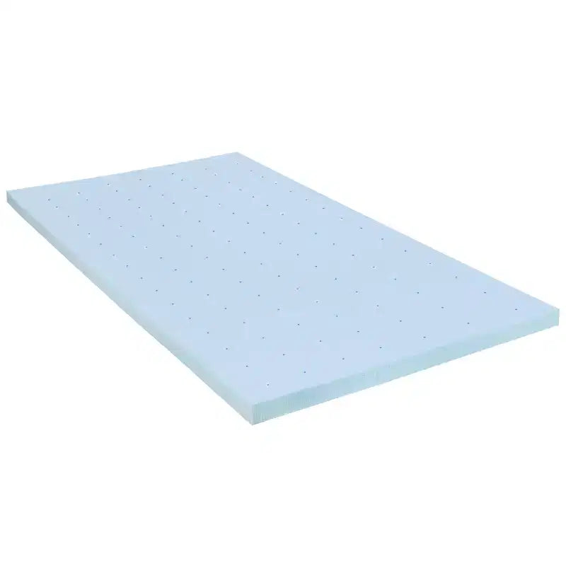 Cadre de lit plateforme en métal 14" avec matelas à ressorts ensachés 10" et surmatelas en mousse à gel rafraîchissant 2"