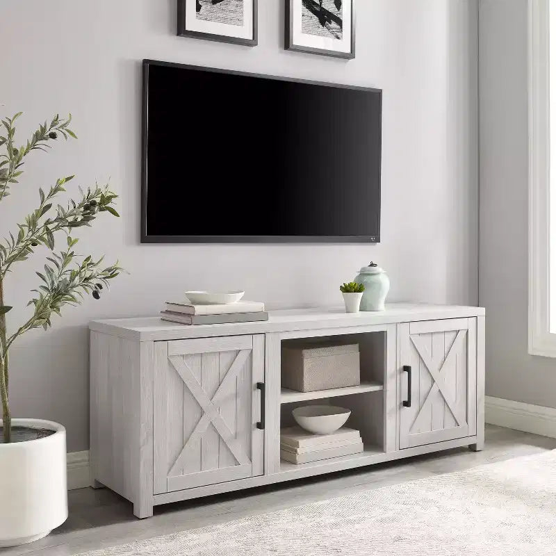 Meuble TV bas de 58 po pour téléviseurs jusqu'à 65 po