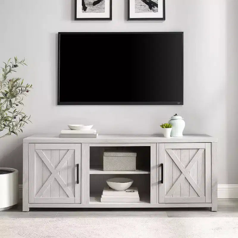 Meuble TV bas de 58 po pour téléviseurs jusqu'à 65 po