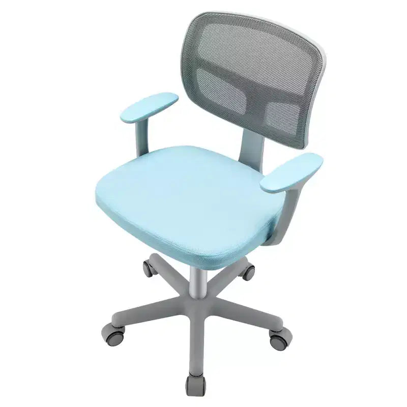 Chaise de bureau pour enfants réglable en hauteur avec roulettes autobloquantes et support lombaire