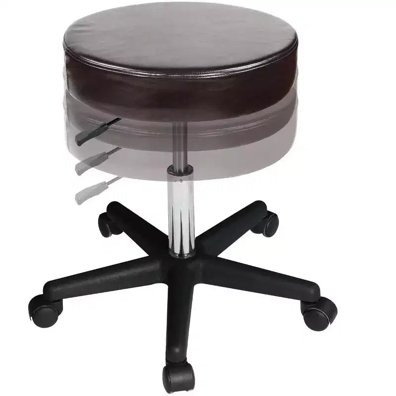 Tabouret de massage professionnel pivotant à roulettes hydraulique – Hauteur réglable