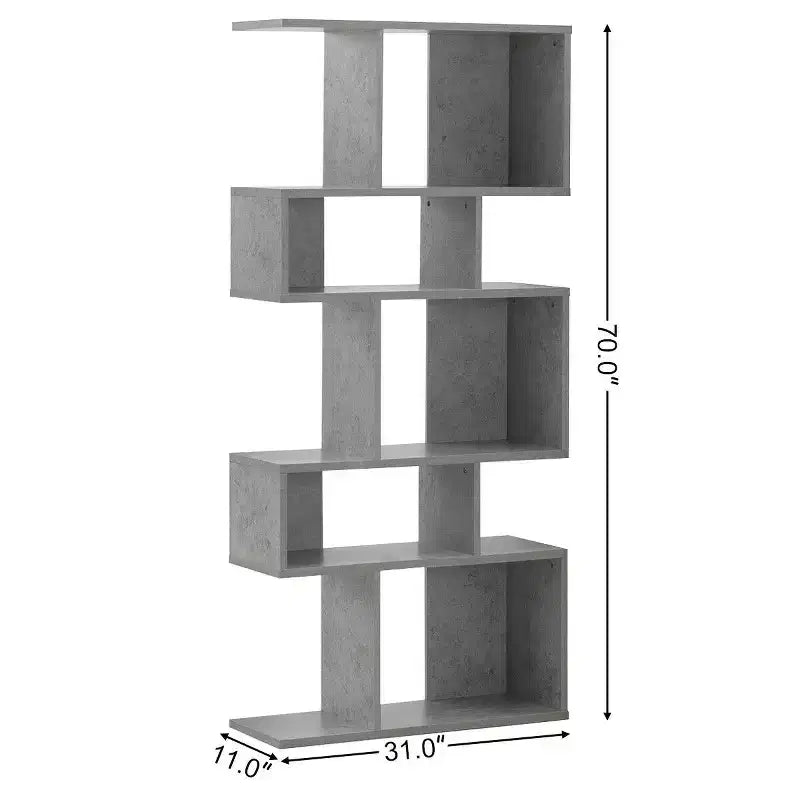 Étagère d'angle échelle 5 cubes autoportante – Meuble de rangement et bibliothèque