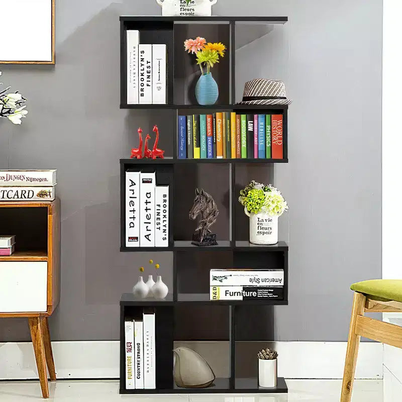 Étagère d'angle échelle 5 cubes autoportante – Meuble de rangement et bibliothèque