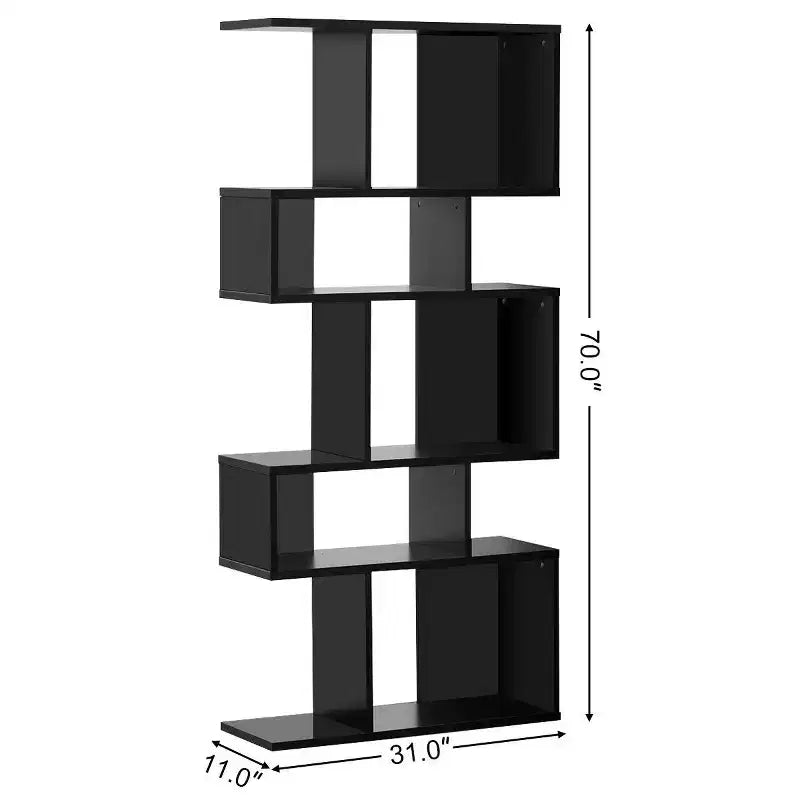 Étagère d'angle échelle 5 cubes autoportante – Meuble de rangement et bibliothèque